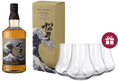 Matsui Peated whisky 0,7l + darček
