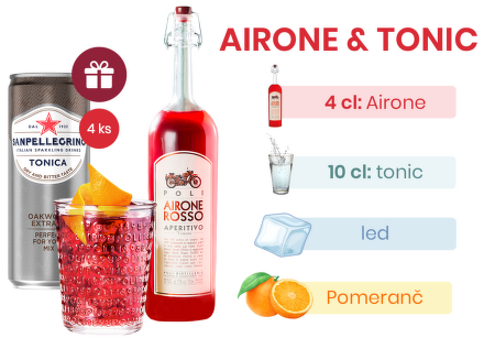 Airone Rosso Aperitivo + darček