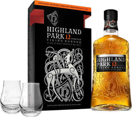 Highland Park 12 Years Old 0,7l + 2 x pohár