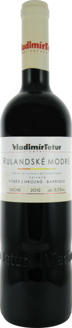 Rulandské modré barrique, výběr z hroznů, Tetur