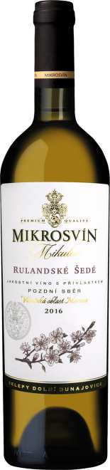 Rulandské šedé, pozdní sběr „Flower Line“, Mikrosvín