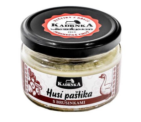 Husí paštika s brusinkami 160g