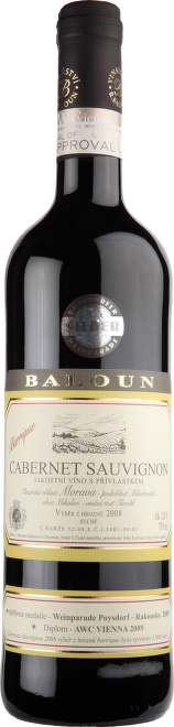 Cabernet Sauvignon Barrique, výběr z hroznů, Baloun