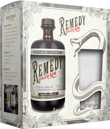 Remedy Spiced  0,7l + sklenice