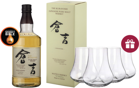 Kurayoshi Pure Malt Japanese Whisky 0,7l + darček