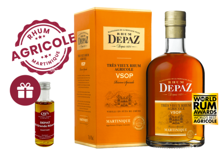 Depaz VSOP Réserve Spéciale, Martinique 0,7 l + darček