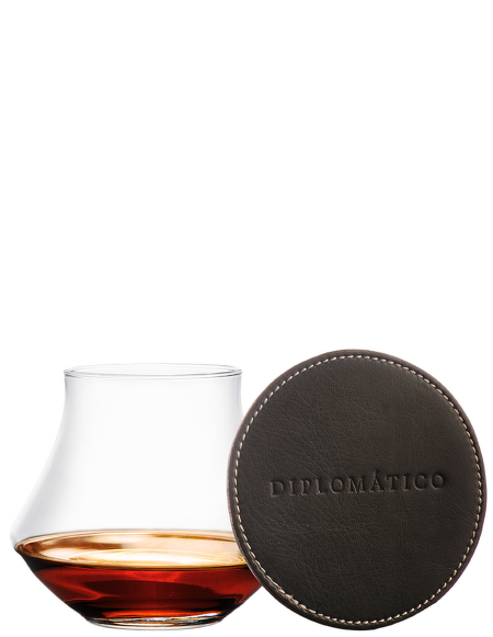 súprava 2 pohárov + podtáckov Diplomatico