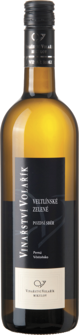 Veltlínské zelené, pozdní sběr, Perná, Věstoňsko, Volařík